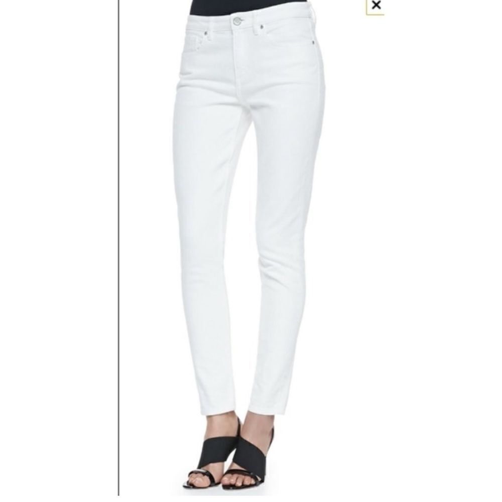 Elie Tahari Azella Low Rise Skinny Denim Jean Size 27 Jeans White Pants